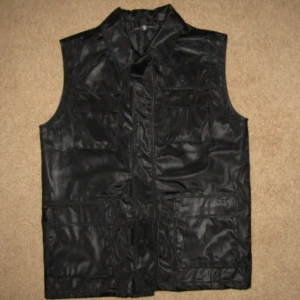 New York Board Surf Black Multi Pocket Zip Sz LG